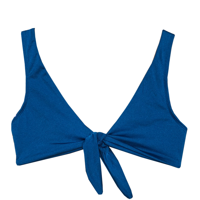 Lulu top in Glossy Blue